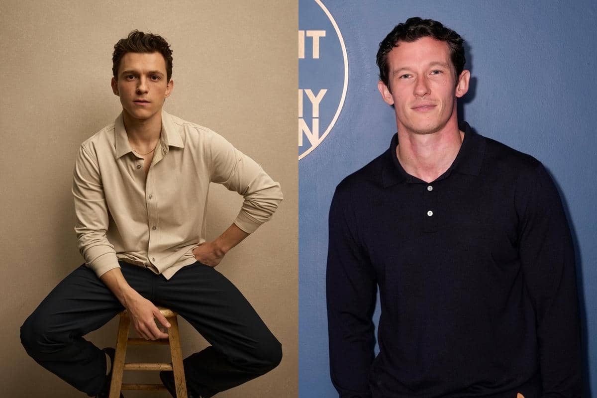 Potret Tom Holland dan Callum Turner yang diambil dari unggahan akun Instagram mereka masing-masing.