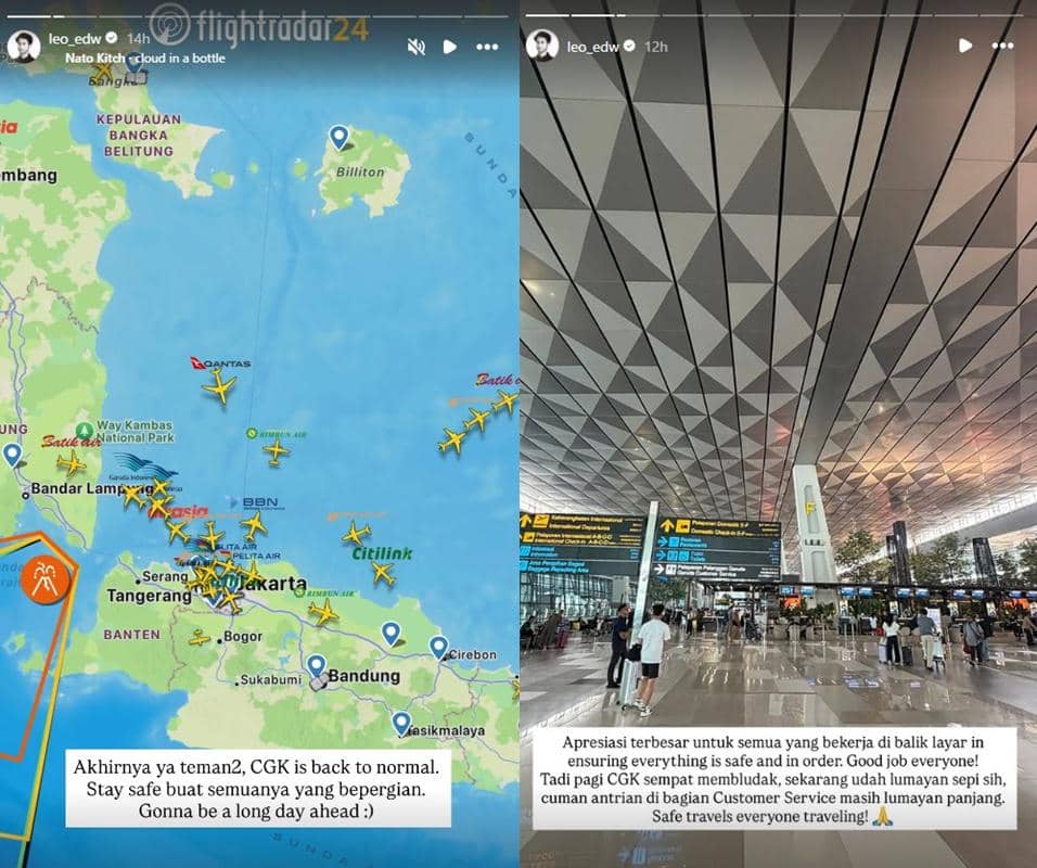 Seorang artis membagikan cerita tentang momen akhirnya dapat kembali pulang ke Jakarta melalui Instagram.