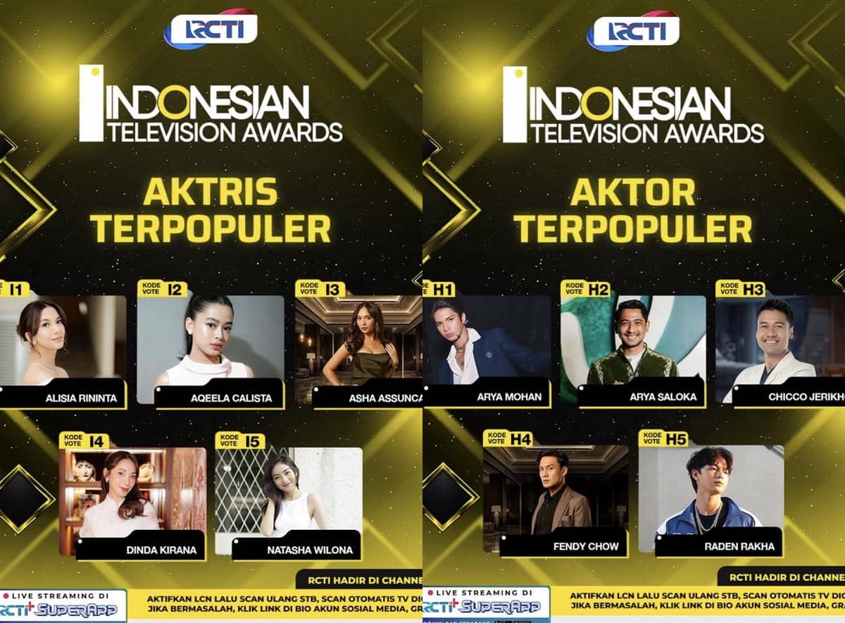 Daftar Nominasi Indonesian Television Awards 2026 dan Cara Votingnya