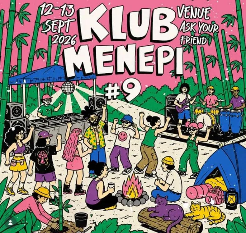Tangkapan unggahan Klub Menepi edisi kesembilan dari akun Instagram @klubmenepi, bertajuk Klub Menepi #9.