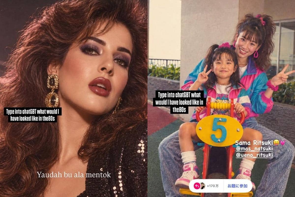 7 Artis Ikut Tren Editan Foto ChatGPT ala 80-an, Vibes Jadulnya Ada Banget