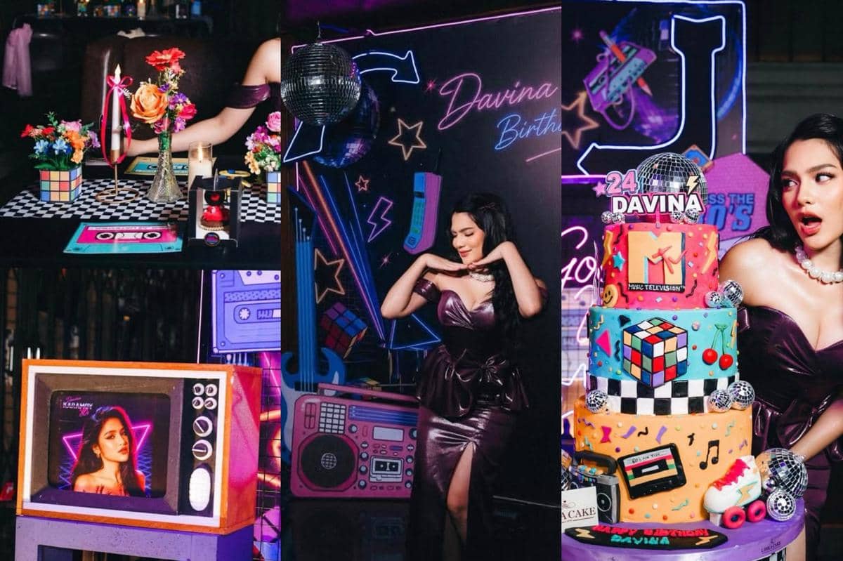 4 Inspirasi Dekorasi Birthday Party Davina Karamoy, Tema Club 80’s!