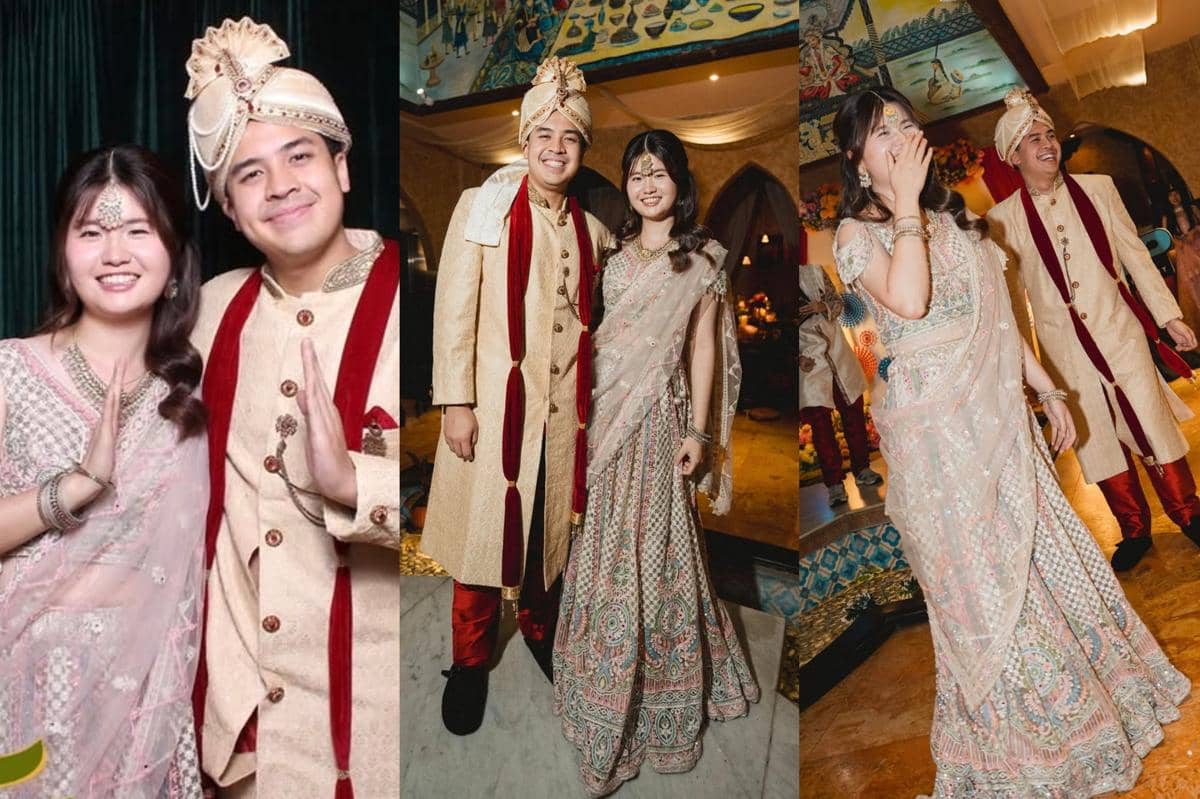 4 Ide OOTD Couple Tema India ala Jerome Polin dan Gracia Caroline