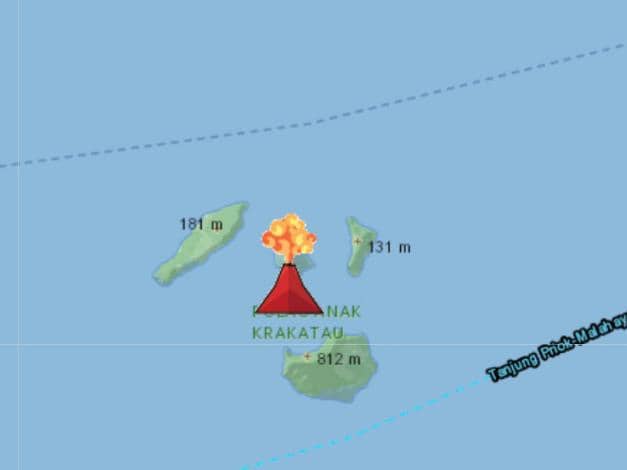 Anak Krakatau Kembali Erupsi, tapi Abu Vulkanik Menjauh dari Lampung