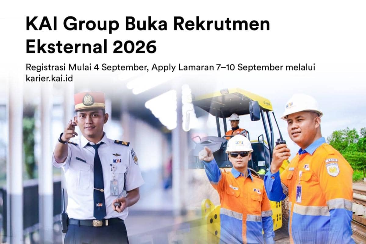 KAI Buka Rekrutmen Eksternal untuk SMA-S1, Terakhir 10 September