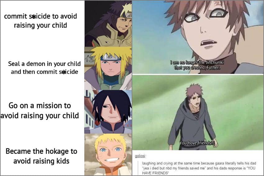 8 Meme Naruto tentang Orangtua, Banyak Contoh yang Gak Baik?