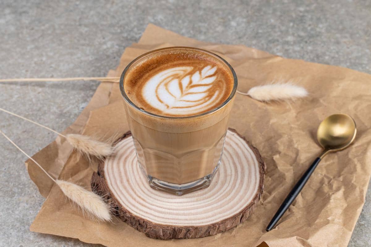 ilustrasi caffe latte