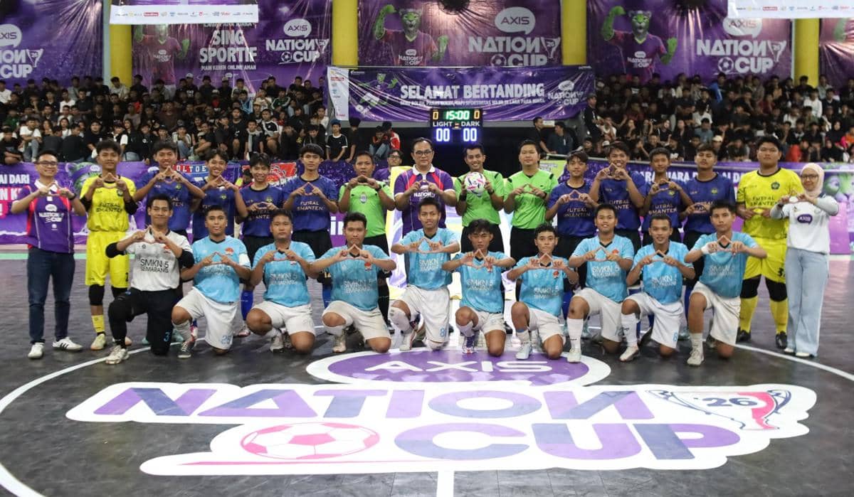 Final AXIS Nation Cup (ANC) 2026 Semarang antara SMAN 10 Semarang melawan SMKN 5 Semarang di GSG UIN Walisongo Semarang, Minggu (6/9/2026). 