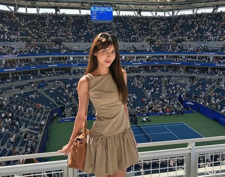 Sabrina Chairunnisa nonton perempat final US Open 2026