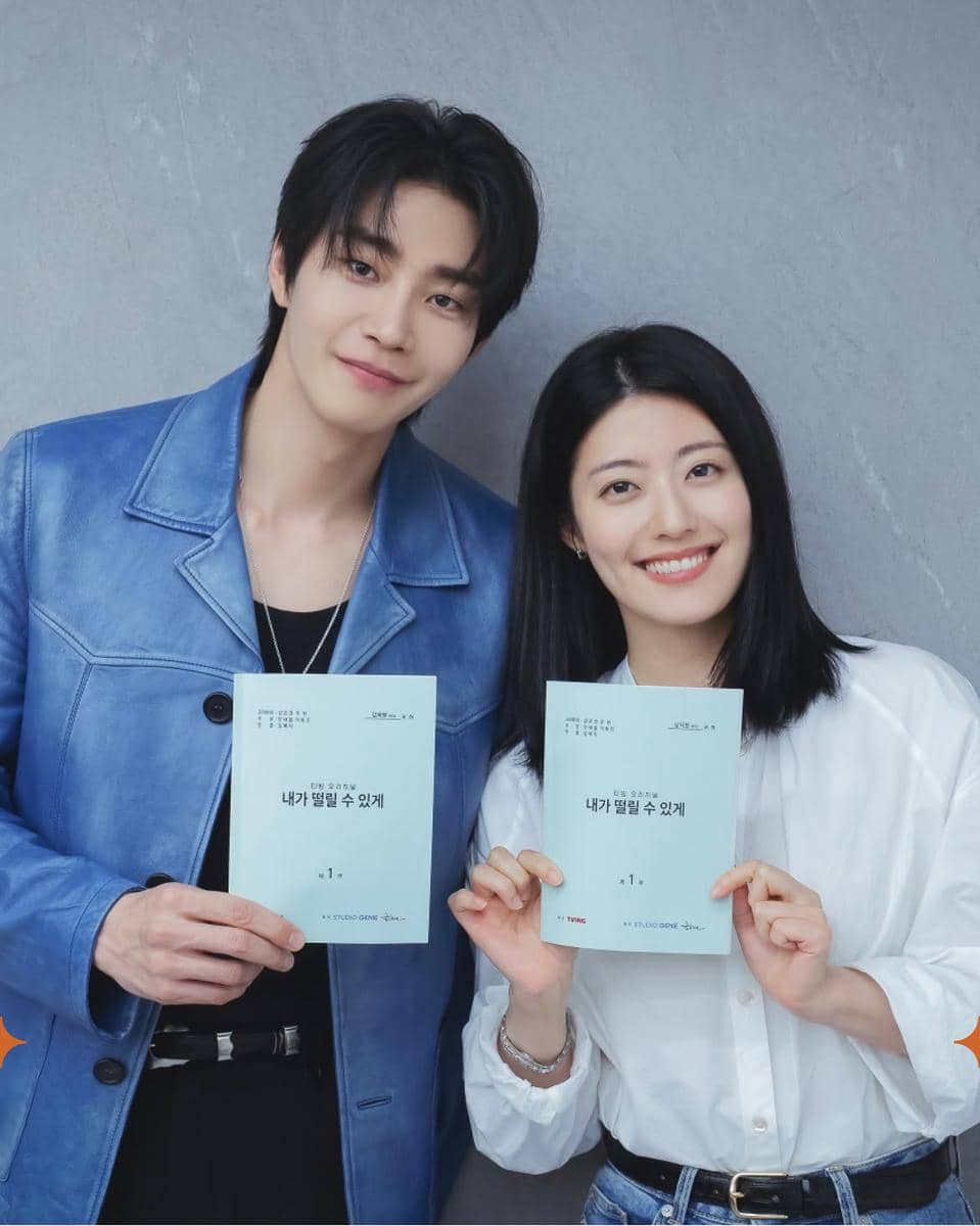Nam Ji Hyun dan Kim Jae Young saat pembacaan naskah drama Make Me Tingle