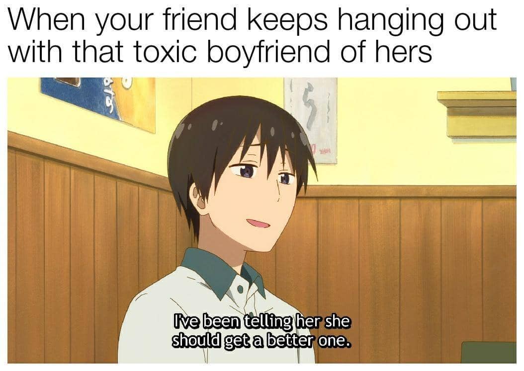 meme anime tentang sifat toksik