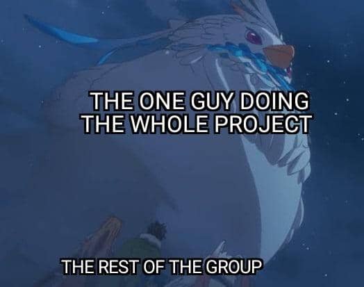 meme anime tentang kerja sama