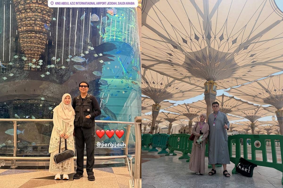Kolase potret Grind Boys saat menjalankan ibadah umrah, bersumber dari unggahan Instagram mereka.