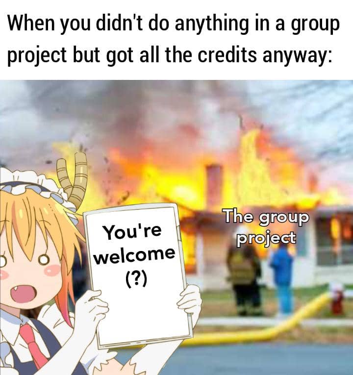 meme anime tentang kerja sama