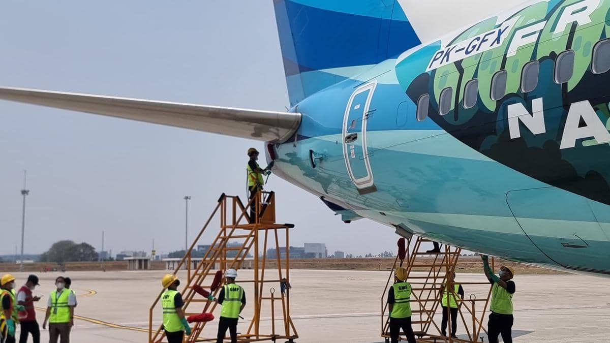 Begini Proses Garuda Indonesia Tangani Pesawat Terdampak Abu Vulkanik