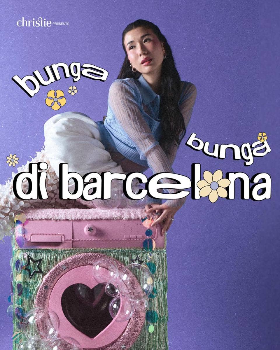Artwork lagu bunga bunga di barcelona dari Christie (dok. Istimewa)
