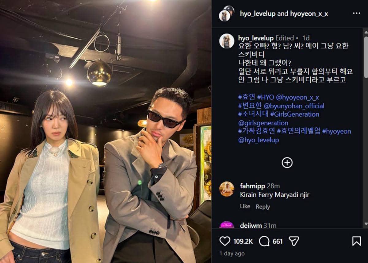 Hyoyeon dan Byun Yohan