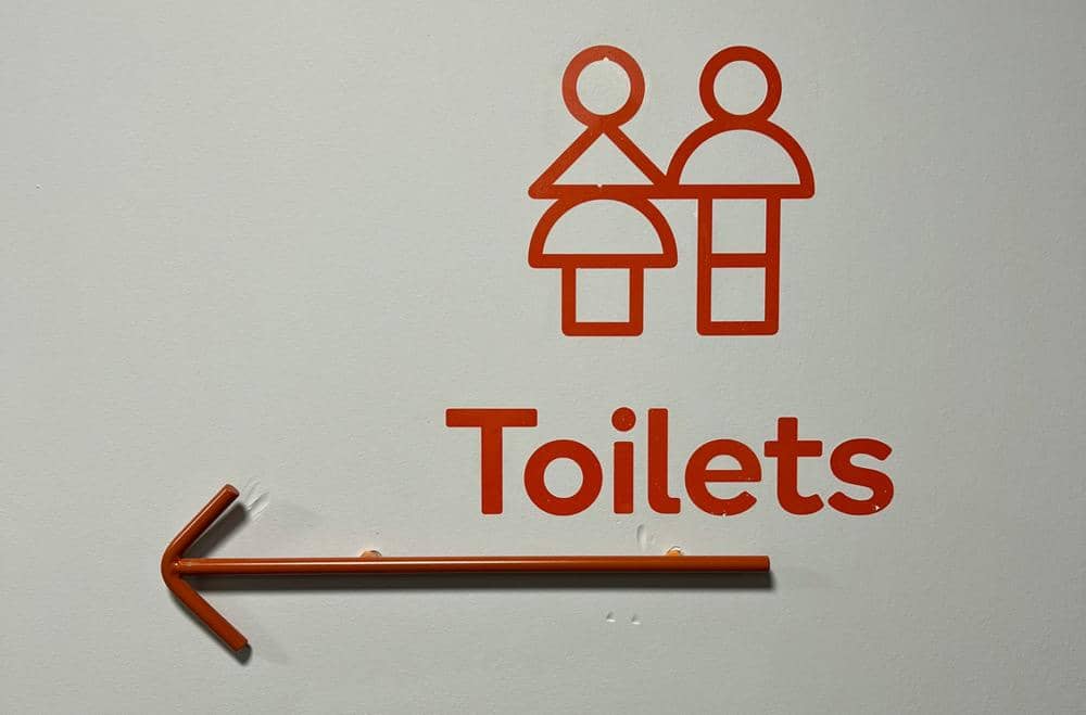 Papan tanda toilet
