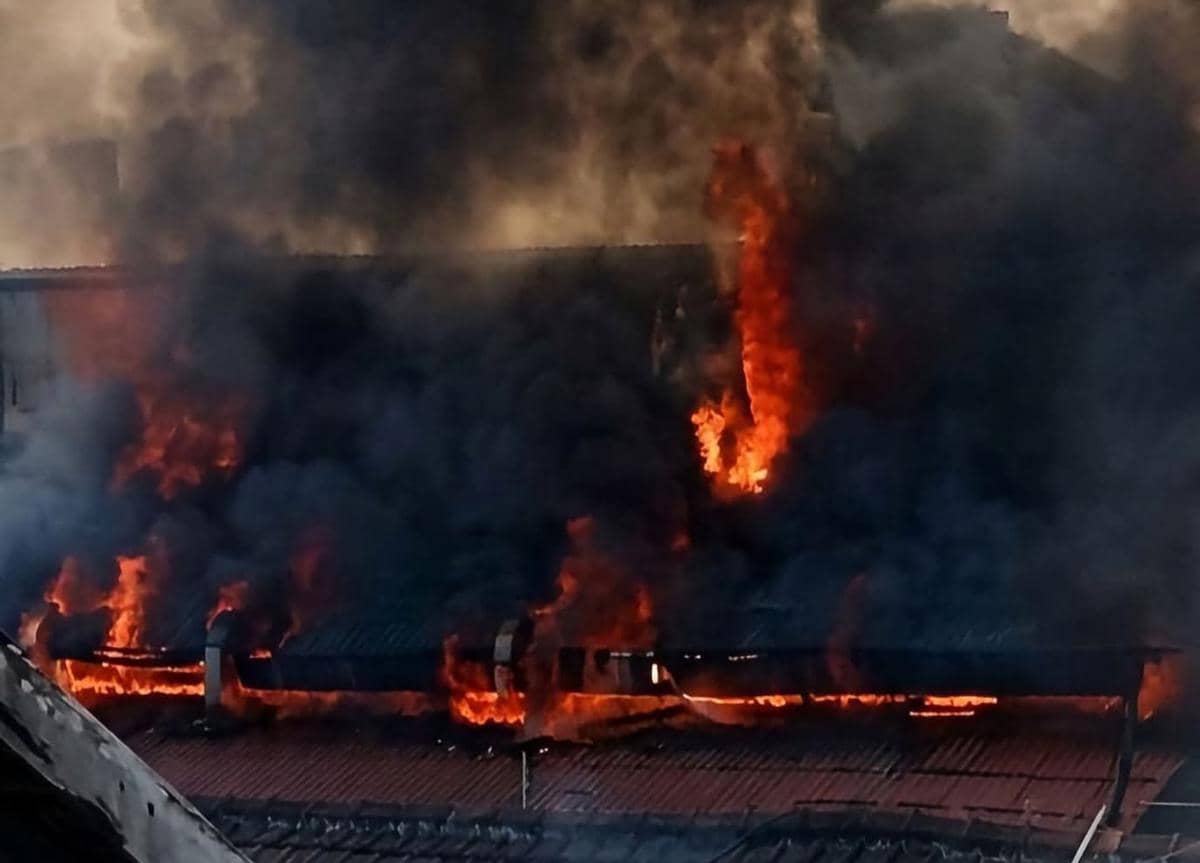 Ruang Instalasi Gizi RSSA Malang Terbakar