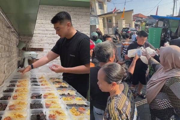Arnold Poernomo Bagi-bagi Makanan di Jalan, Rayakan Ulang Tahun ke-38