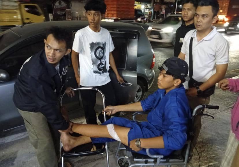 Malam Berdarah di Sukabumi, 2 Pemuda Dibacok OTK Saat Nongkrong