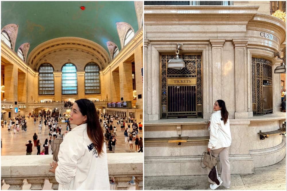 Nessie Judge Jalan-jalan di Grand Central Terminal New York