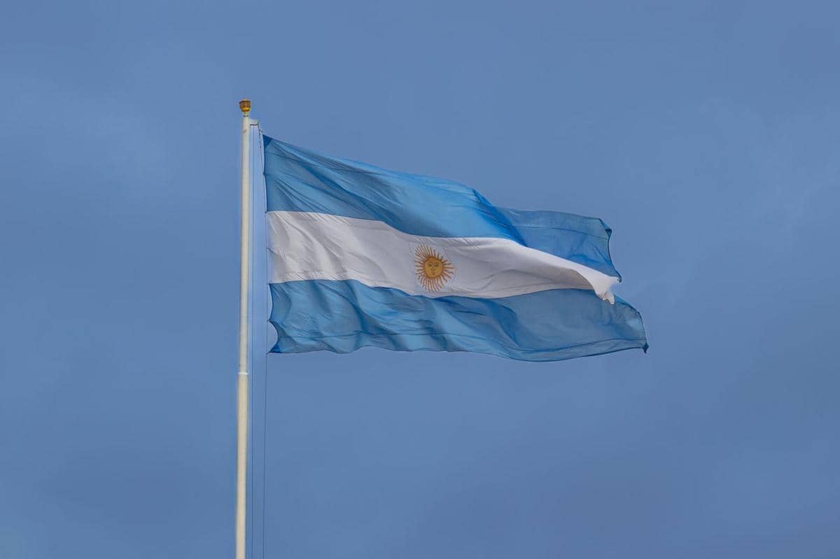 ilustrasi bendera Argentina