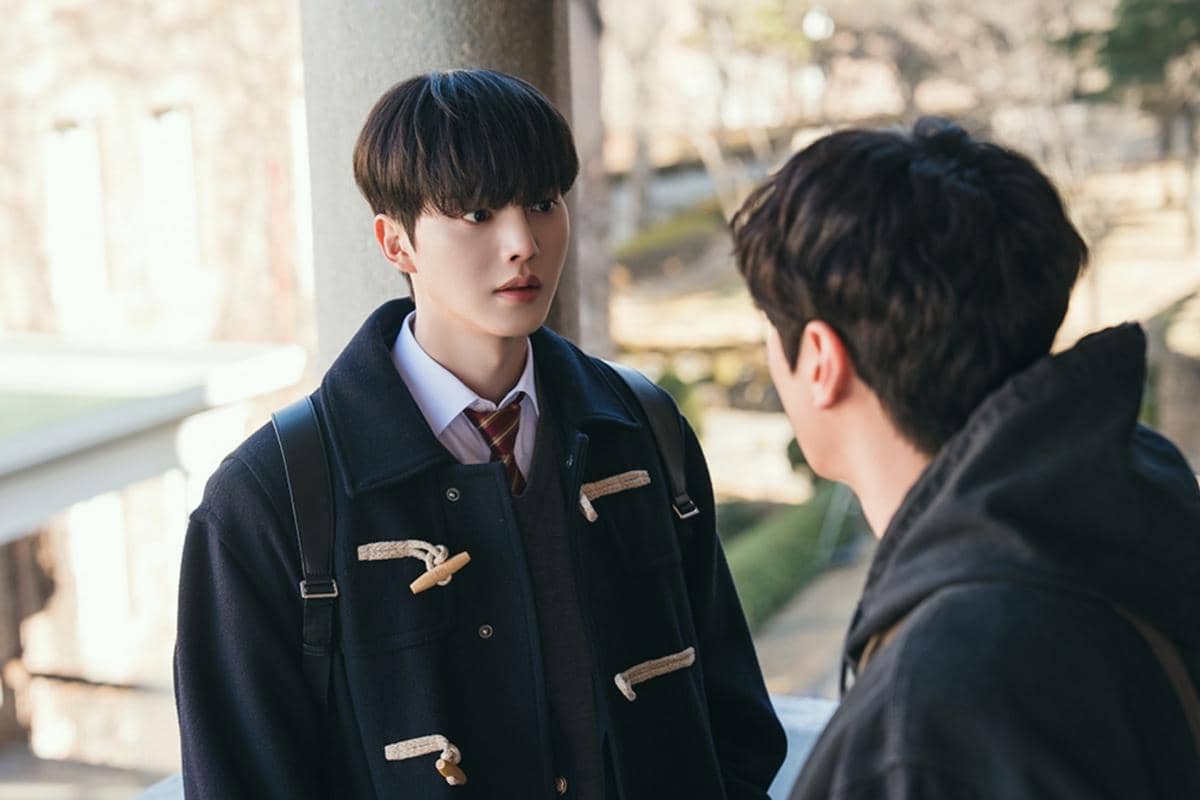Potongan visual promosi Four Hands, Two Sonatas dari tvN dalam format still cut untuk materi publikasi.