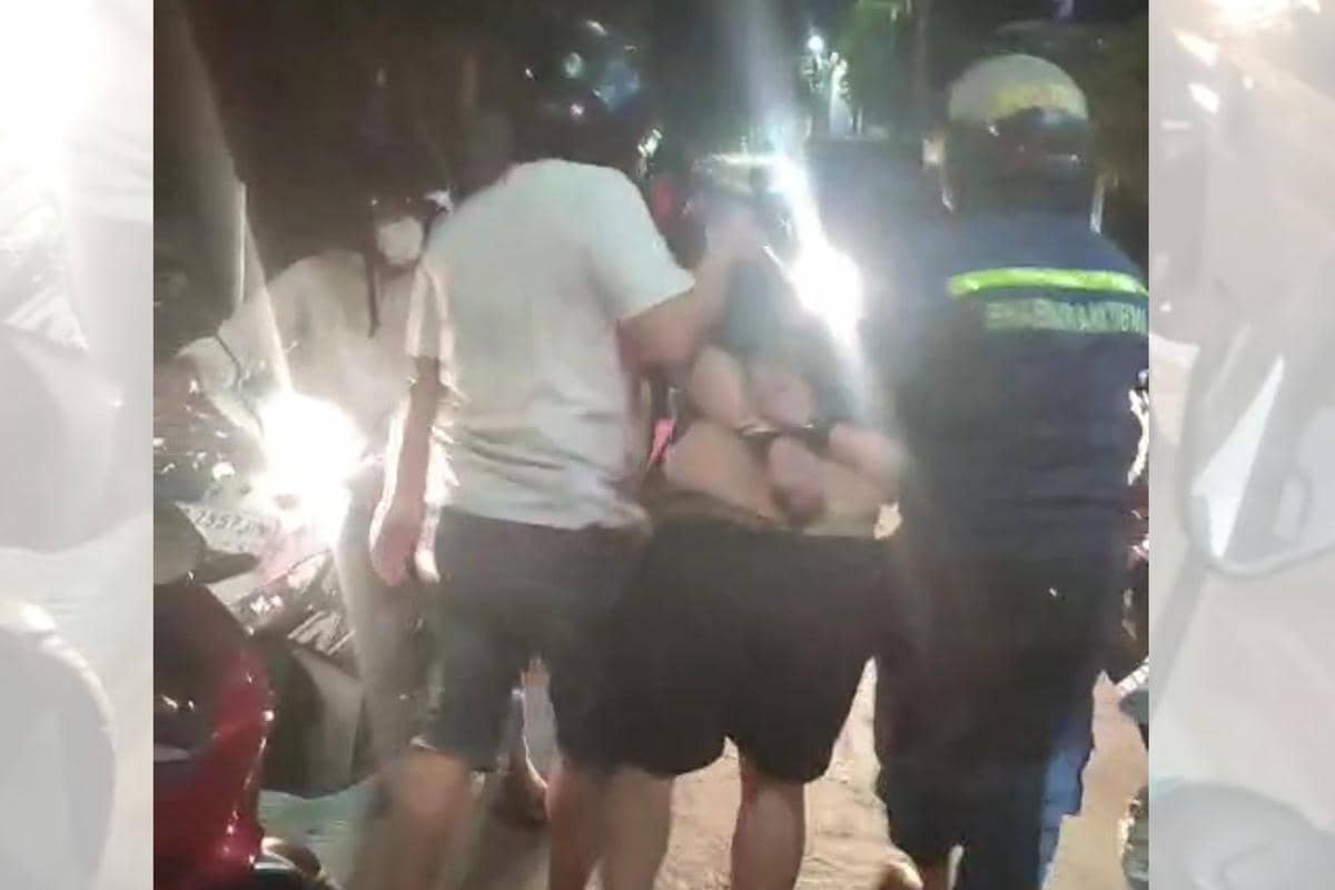 Seorang pria berinisial NC (38) di Makassar ditangkap setelah diduga membawa kabur satu unit laptop milik korban. (Dok. Polsek Manggala)