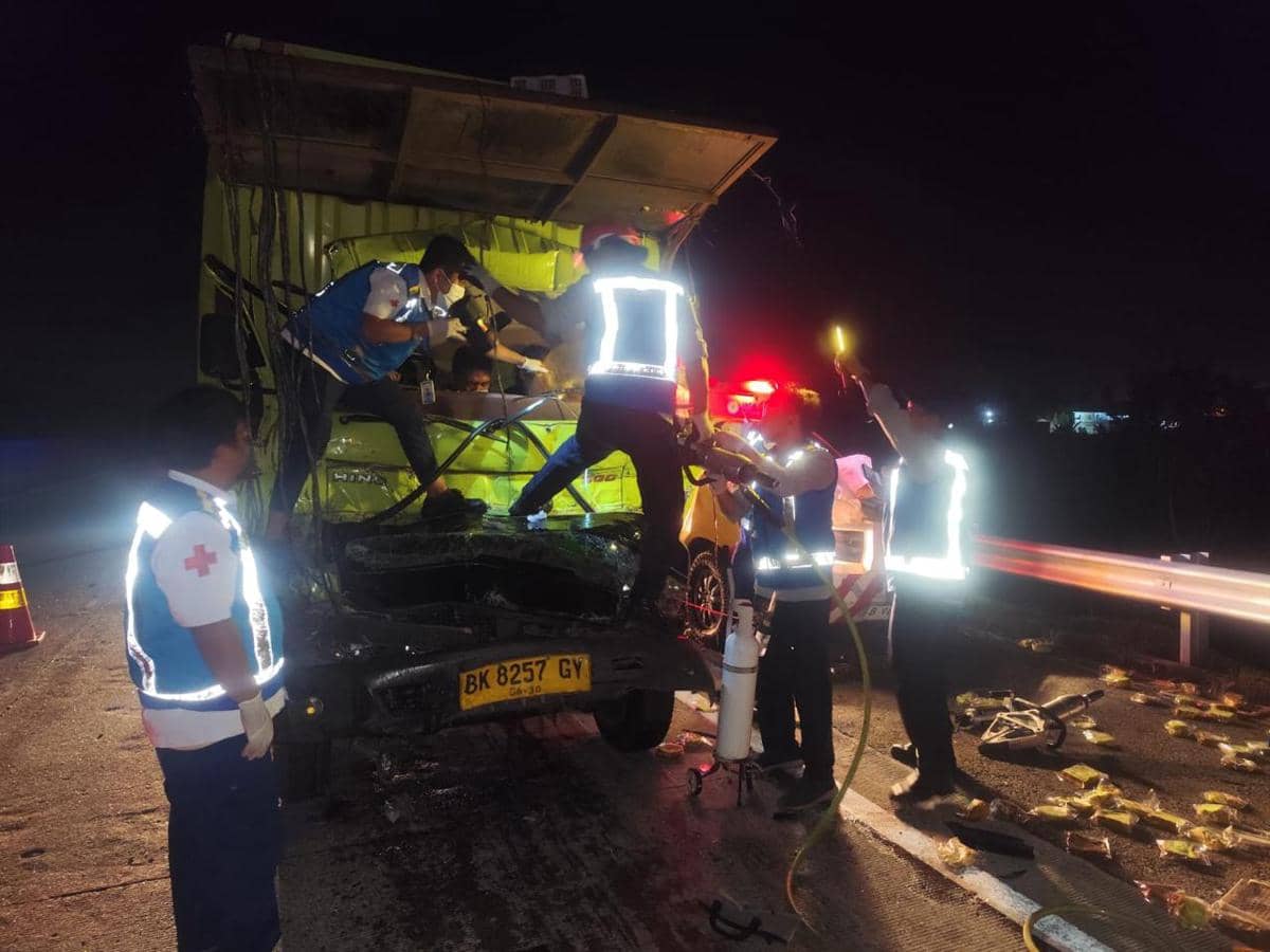 Kecelakaan Maut di Tol Medan-Tebing Tinggi, 3 Orang Meninggal Dunia
