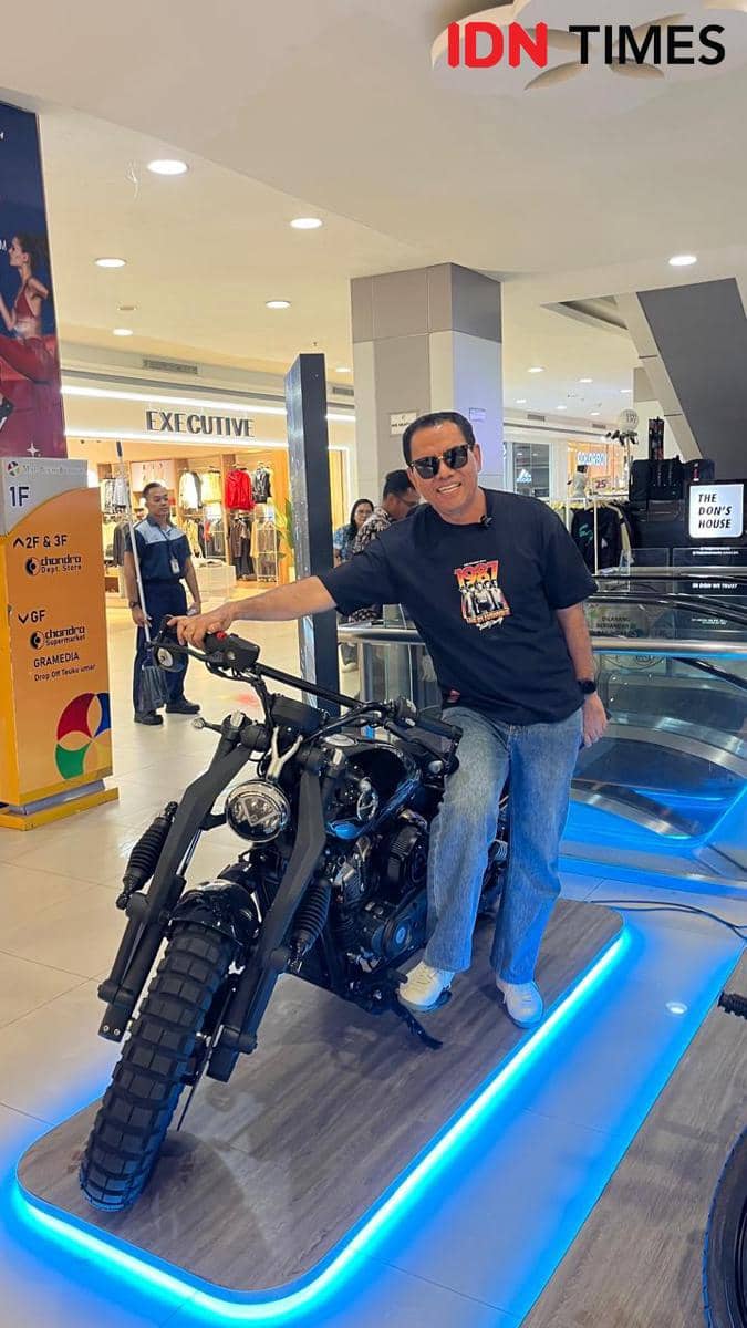 Benelli Napoleon Bob 250, motor 250 cc bergaya Eropa. (IDN Times/Martin L Tobing).
