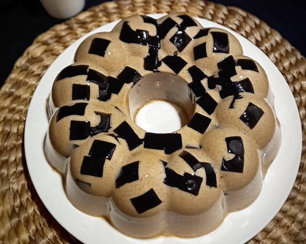 Resep Puding Cappuccino Cincau, Dessert Lembut dengan Aroma Kopi
