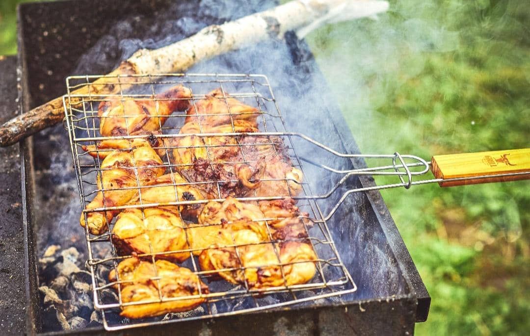 proses membakar ayam
