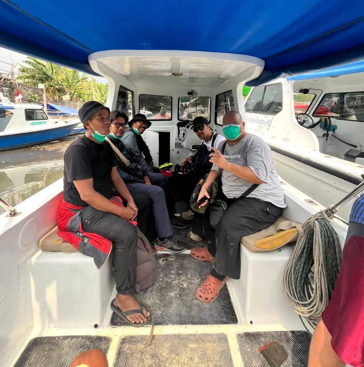 5 jurnalis yang hilang di Selat Sunda (Dok. Istimewa/warga)