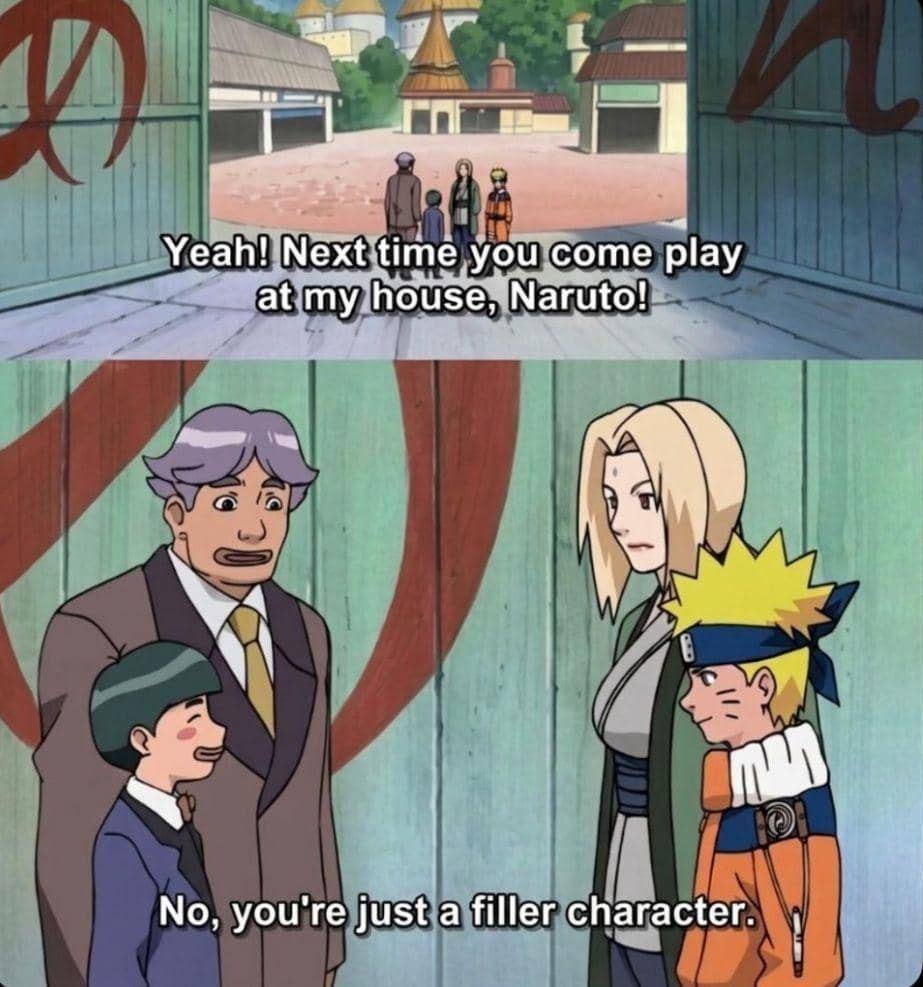meme Naruto tentang filler