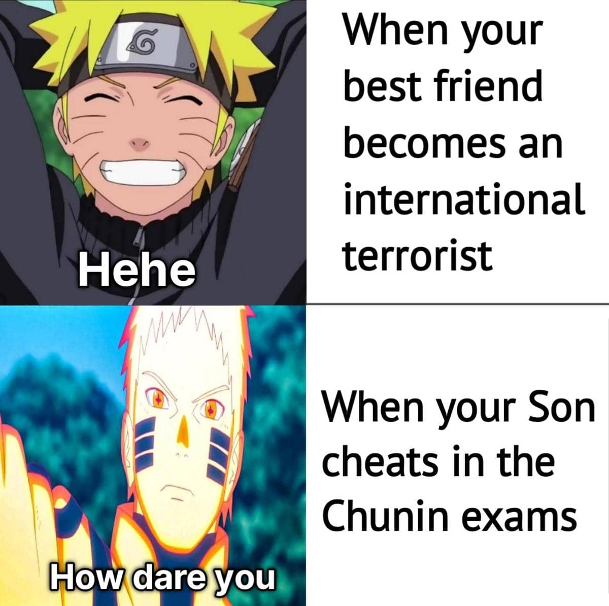 meme Naruto tentang persahabatan