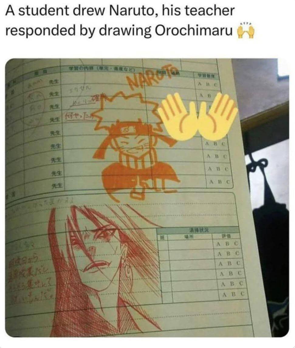 meme Naruto tentang guru