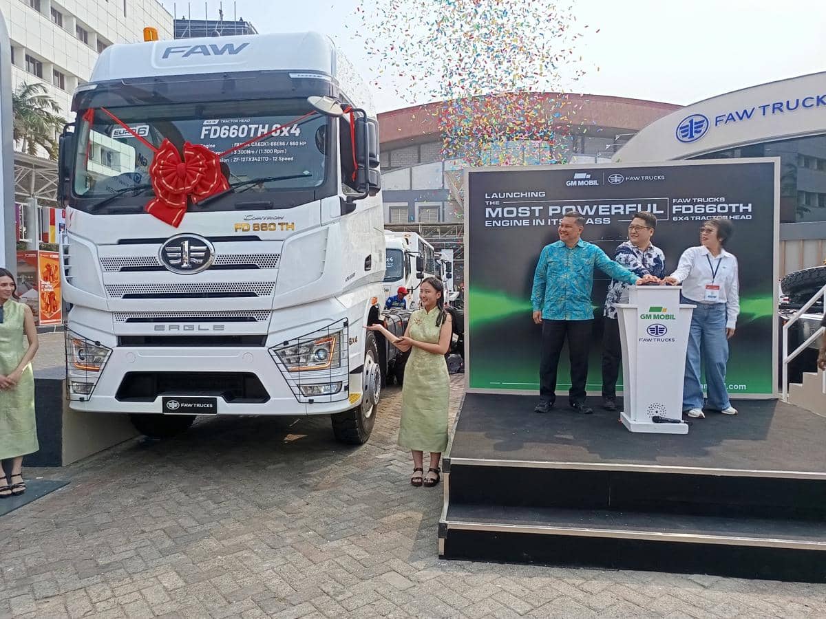 GM Mobil Pamer FAW FD660TH dan Truk Listrik di Mining Indonesia