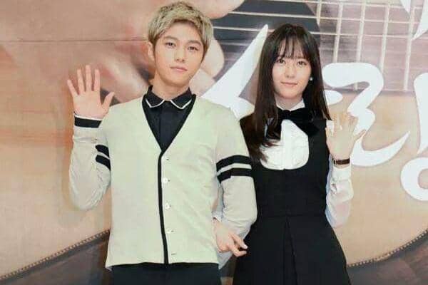 Kim Myung Soo dan Krystal hadir bersama dalam konferensi pers drama My Lovely Girl yang digelar SBS.