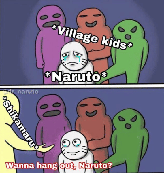 meme Naruto tentang persahabatan