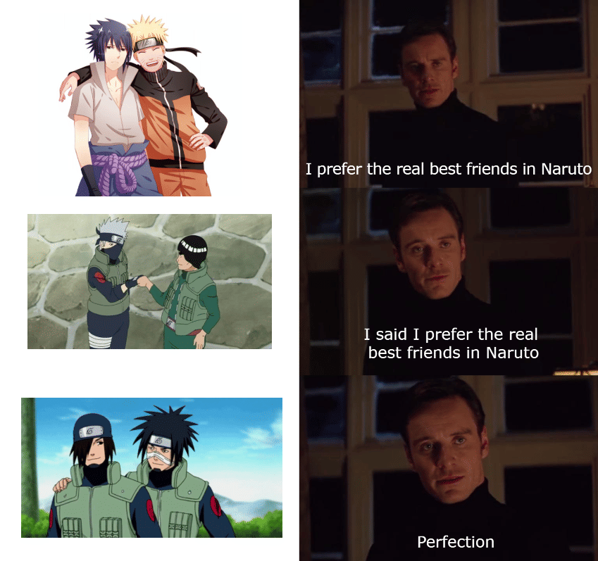 meme Naruto tentang persahabatan