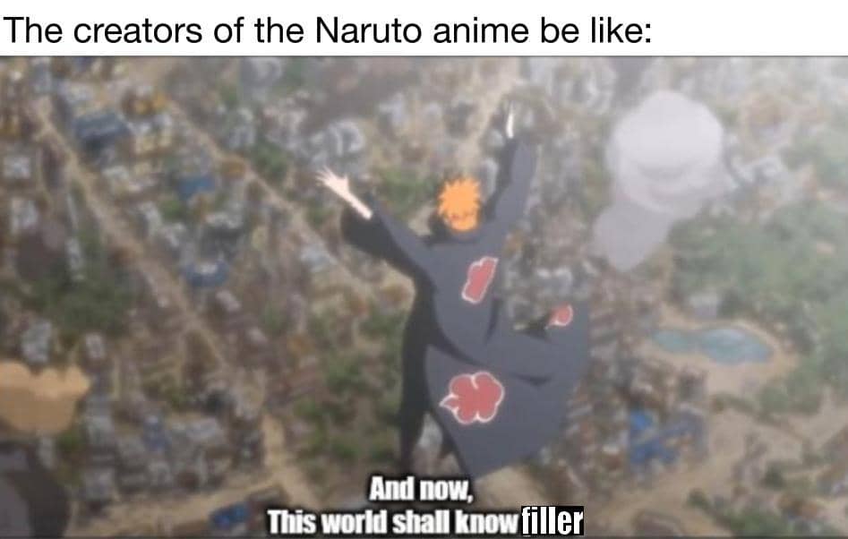 meme Naruto tentang filler