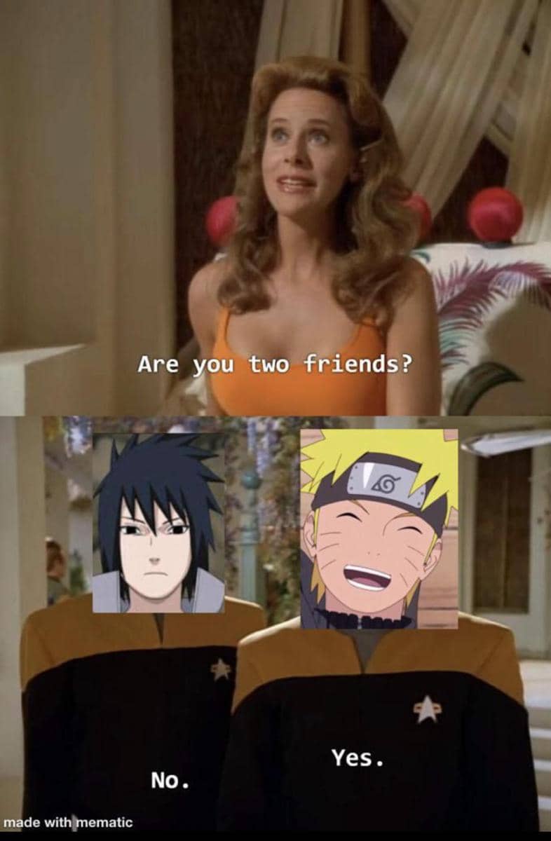 meme Naruto tentang persahabatan