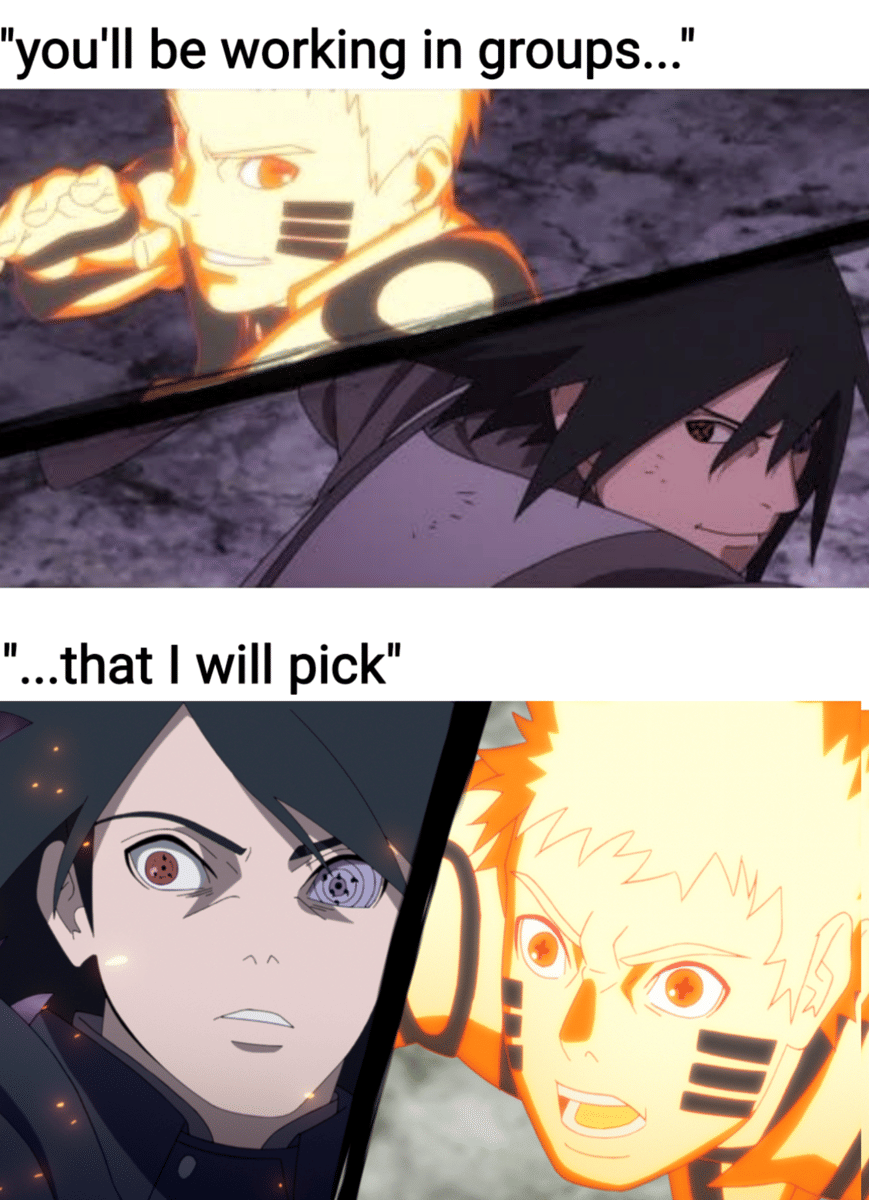 meme Naruto tentang guru