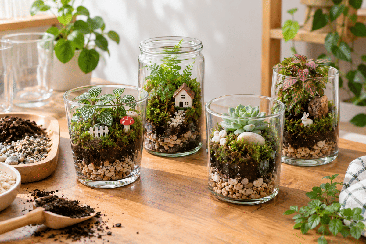 Cara Mudah Membuat Mini Garden di Gelas Bekas, Kamu Juga Bisa Coba!