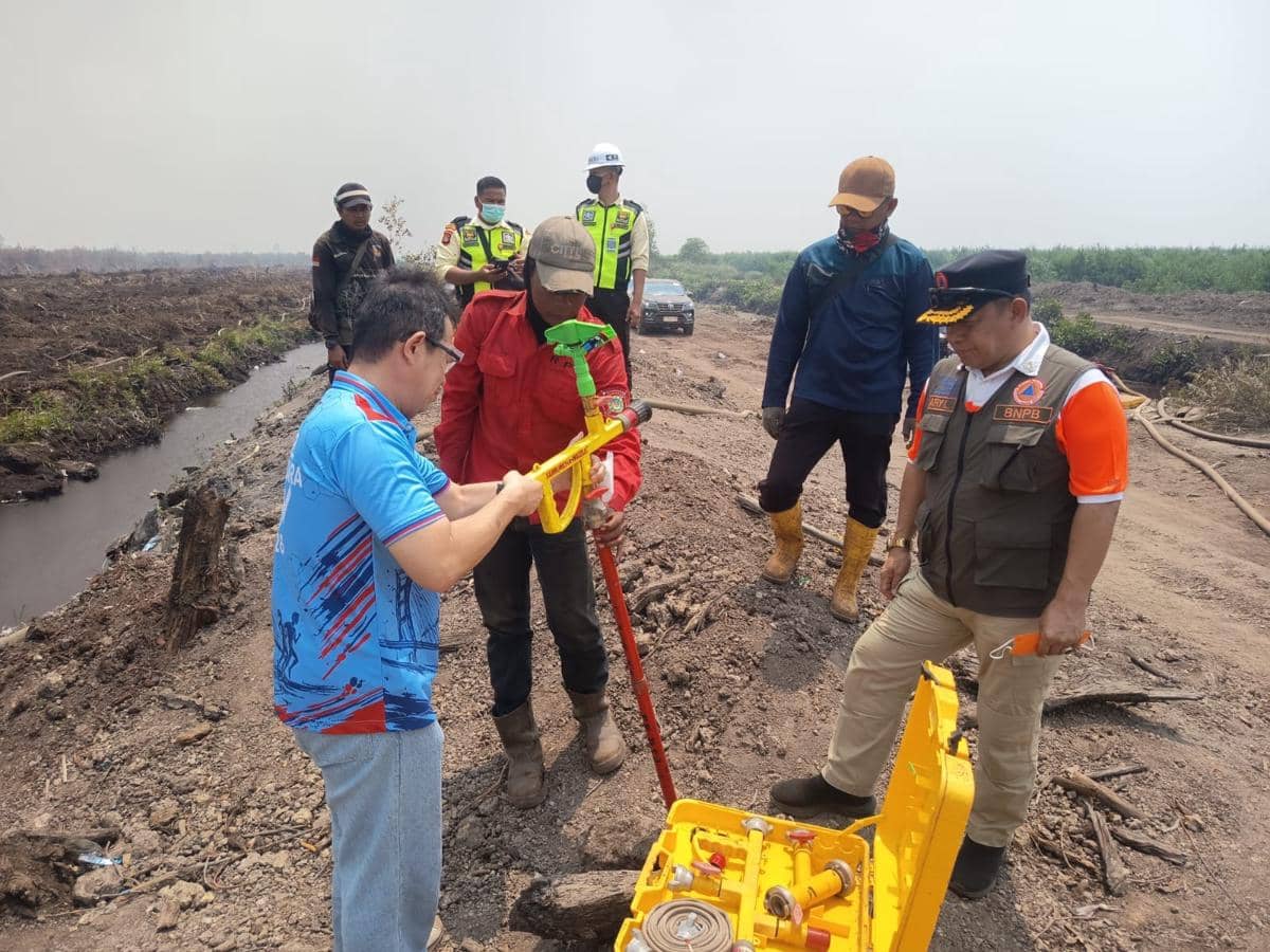 BNPB upayakan adopsi pembasahan gambut lewat teknologi yang dinamakan Sambonesia yakni membasahi gambut di lapisan bawah