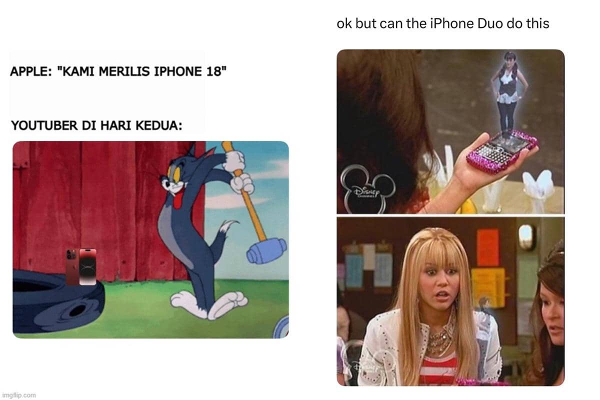9 Meme iPhone 18 dan iPhone Duo, Seri Lama Kamu Minta Ganti Gak nih?