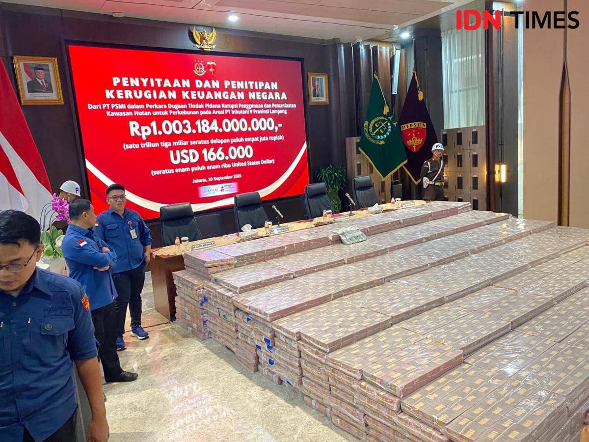 Kejagung Sita Rp1 Triliun dan US$166 Ribu Terkait Korupsi PT PSMI