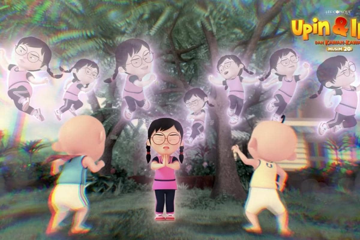 4 Momen Mei Mei Jadi Jagoan Kungfu di Upin & Ipin, Mini Bruce Lee!