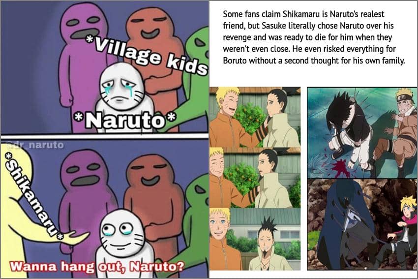 8 Meme Naruto tentang Sahabat, Shikamaru Teman Paling Peduli?